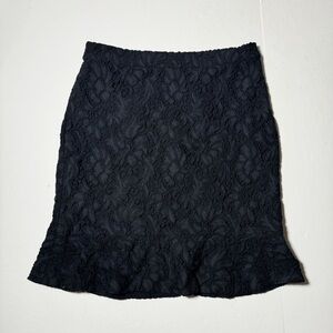 Club Monaco Black Lace Skirt
